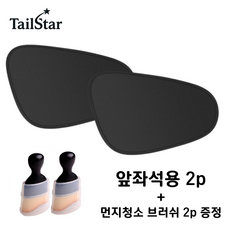 1초 설치 정전기 흡착형 차량용 햇빛가리개 선쉐이드, 1세트, 블랙