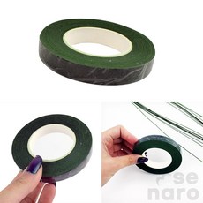 위아더 꽃테이프 플라워 장식 철사공예, 1개