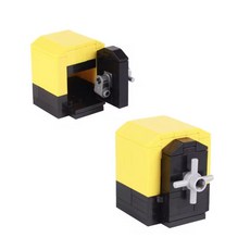 MOC 도시 보물 B037 상자 금은 동전 다이아몬드 달러 블록 세트 빌딩 시리즈 선물 광석 가방, B23 3 2