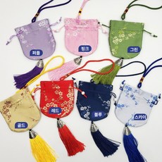 한복 스타일 미니 파우치 여성 복주머니