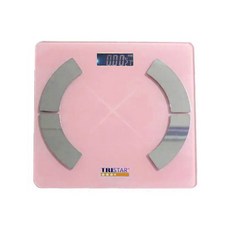TRISTAR TS-H121 藍芽智能電子體重計 LED螢幕顯示溫度/電量 高強度玻璃 粉色/藍色, 1個, 粉色