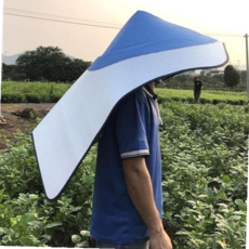 농업용 작업용 차양 모자 은박 단열