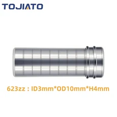 10PCS 볼 베어링 608zz 623zz 624zz 625zz 635zz 626zz 688zz 627 628 629zz 3D 프린터 부품 깊은 그루브 플랜지 도르래, 04 10pcs 623ZZ