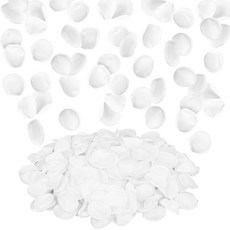 SUREAM 화이트 실크 꽃잎 300피스 플라워 걸 웨딩 샤워 장식 파티 테이블 장식 꽃잎 결혼식 생일 센터피스 브라이덜 흩뿌리는, 300, 화이트.