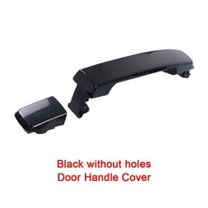 나바라 동남아시아 호주 버전 액세서리용 자동차 도어 핸들 커버 블랙 구멍, 기본, 2. Black No holes