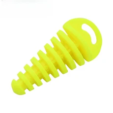 [누리바이크]범용 워시 플러그 배기 파이프 테일 혼다 가와사키 KTM 스즈키 야마하 오토바이 용 PVC 보호대, 03 Yellow