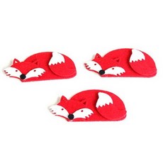 붉은여우 펠트 3개 어린이집환경펠트꾸미기