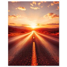 오행에 맞는 그림 자석 풍수지리, 화-노을길