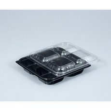 KS-0924 반찬 샐러드 용기세트 PET/흑색