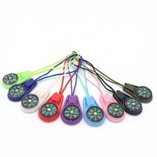 키 체인 지퍼 풀 미니 나침반 야외 배낭 캠핑 하이킹 포켓 네비게이터 모험 도구, 1개, 1. 2Pcs RandomColor