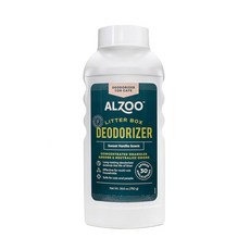 ALZOO 고양이 쓰레기 탈취제 농축 과립이 냄새를 흡수하고 중화시키는 데 도움을 줍니다 미네랄 기반 활성 성분 최대 30회 사용 스위트 바닐라 향 26 6온스, Sweet Vanilla, 26.6 Ounce (Pack of 1), 1개