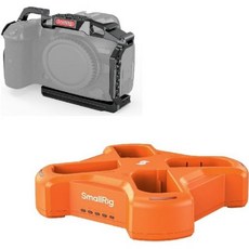 SmallRig R5 C R6 캐논용 케이지 및 캐논 LPE6NH 배터리용 4슬롯 충전기