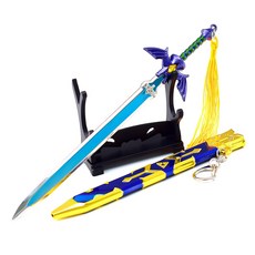 젤다의전설 마스터소드 하이랄 22cm 풀메탈 최종시련 각성 트라이포스 굿즈, 1개, 마스터 소드 (22CM)
