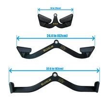 인체공학적 홈트 핸들 래트 풀다운 로우 머신 V 그립 등 및 팔 근육 운동 DIY 홈 헬스장 풀리 케이블 부착, 06 BL03 BL06 BL07