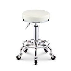 스텐 스툴 의자 발톱 철 단일 블랙 이동식 인테리어 진료 간이 미용실, 1개, AY. 화이트 클로