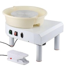 전동물레 점토 회전판 전동 물레 소형 공방용 교육용 박스형 제작용 머그컵 도예용 탁상용, 25cm 250W, 밝은회색