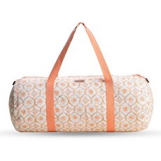 메종 드 에르민 요가 매트 가방 원통형 여성 남성용 조절 어깨끈이 달린 캐리어 끈 수납 주머니와 지퍼 포켓이 포함됨, Fair Isle, Yoga Mat Gym Bag, 1개, 페어 아일