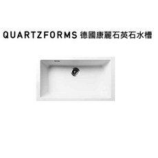 愛琴海廚房 德國康麗石英石水槽 P9-87032W/B 黑色 白色 下崁 上裝 720*384 台式提籠 原廠保固, 黑, 1個