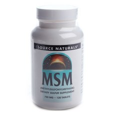 SOURCE NATURALS MSM維他命C錠, 1組, 120顆