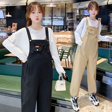 [올리브] 심플하고 세련된 느슨한 스트레이트 듀브 임산부 올버올