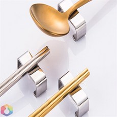 3보급창고 스틸 실버 수저 받침대 캠핑수저받침