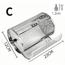 스테인레스 스틸 회전 그릴 너트 땅콩 밤나무 회전 그릴 케이지 롤링 그릴 에어 프라이어 회전 그릴 케이지