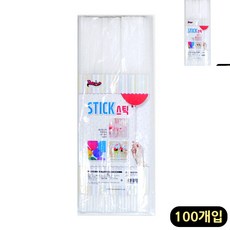 [오품] 화이트 풍선스틱 100개입 풍선컵 별매