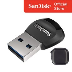 샌디스크 마이크로 SD카드 리더기 SDDR-B531 + 보관 케이스 패키지, 1개