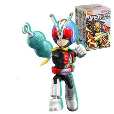 블록스 빌딩 블록 맨 가면라이더 스타라이트 에디션 쓰저 원 모바일 조립 모델 컬렉션 장식품, 1개, 12. 6