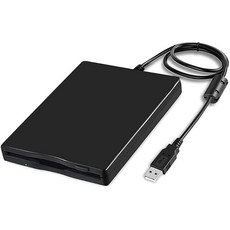 AMIUKON 아미우콘 USB 외장형 3.5인치 플로피 디스크 드라이브 FDD, 1개