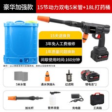 ALLIN 噴霧機 18L 手動打藥桶 5米水管 附充電器與工具箱, 【純銅電機 背桶打藥更方便】豪華加強4