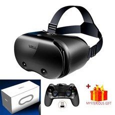 VR 안경 모바일 IOS 안드로이드 스마트 폰용 3D 가상 현실 헬멧 헤드셋 Wirth 렌즈 고글 장치, 4)With Remote C