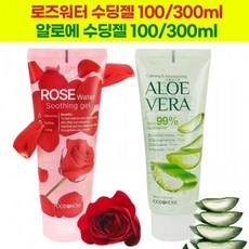알로에베라 로즈워터 수딩젤 100ml/300ml, 로즈워터 수딩젤100ml, 1개, 100ml