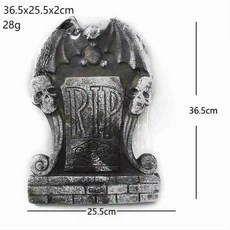 할로윈 폼 립 묘비 마당 장식 금속 말뚝 잔디 정원, 1. D