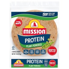 Mission Protein Tortilla Wraps 미션 프로틴 토르티야 랩 6개 (비건 저탄수화물)