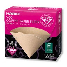 하리오 V60 커피종이필터 1-2인용 VCF-01-100MK, 100개입, 2개