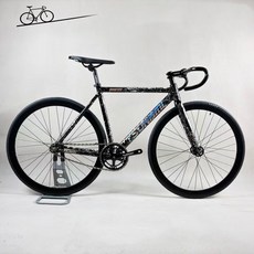 쓰나미픽시자전거 중학생 입문용 SNM100 불꽃블랙 완차 브레이크포함, 55cm, 1개, 55cm