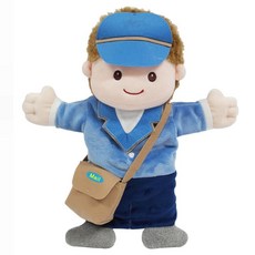 손인형 직업이야기 우체부 인형극 역할놀이 장난감, 본상품