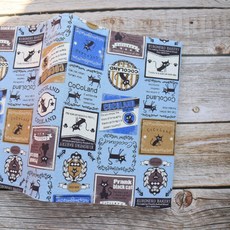 小黑貓書衣書套 可調式布書衣 A6 A5 B6, 1個