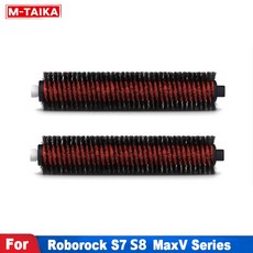 Roborock S8 Pro Ultra S7 Max MaxV 울트라 로봇 진공 청소기 걸레 세척 도크 자체 청소용 2PCS 고속 청소 브러시, [01] 옵션1