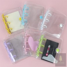 행운몰 다이어리 미니 링바인더 케이스 수첩미니속지, 화이트