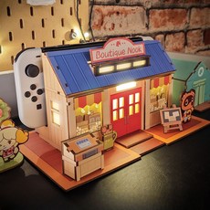 닌텐도 스위치 OLED 케이스 베이스 동물의숲 독 테이블, 1개