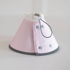 寵物頭套 狗狗防舔圈 寵物軟頭套, 雙排扣頭套【雙排扣】櫻粉,M, 1個