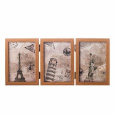 접이식 3단 양면 액자(4x6) 분할 스토리액자bel3+7udK