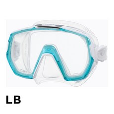 TUSA FREEDOM ELITE M-1003 透明矽膠 單面鏡 潛水面鏡, LB