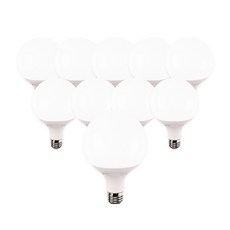 라인조명 LED 에코 볼구 볼전구 볼램프 12W 숏타입/롱타입 (주광 전구 주백), LED 롱볼구 10개 주광색(흰빛)