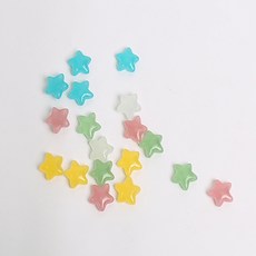 컬러 별 야광자갈 100p세트 인테리어 조경 수족관 어항 꾸미기, 1개