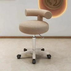 미용실의자 미용실 의자 스위블 럭셔리 디자인 전문 이발 스타일리스트 프리스투힐 장비 문신 미용 네일샵, 베이지, Style2