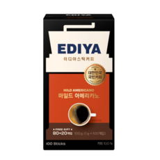 이디야 비니스트 마일드 아메리카노, 1g, 1개입, 100개