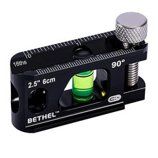 BETHEL Conduit 어뢰 레벨 마그네틱 파이프 미니 레벨 V 그루브 및 자석 트랙이 있는 6.4cm(2.5인치) 버블 바이알 알루미늄 합금 구조, 블랙-6.4cm(2.5인치), 1